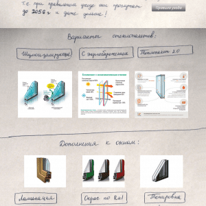 Лендинг пластиковых окон. Пример