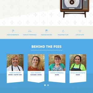 Лендинг пекарни. Пример