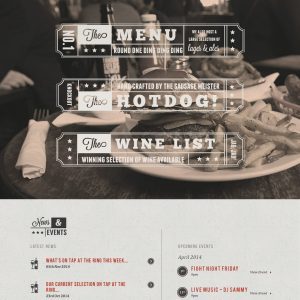 Лендинг спортбара. Пример