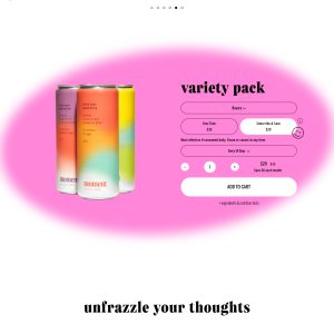 Лендинг энергетического напитка. Пример