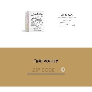 Лендинг алкогольного коктейля Пример