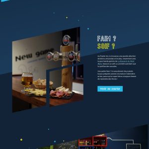 Лендинг пивного бара. Пример