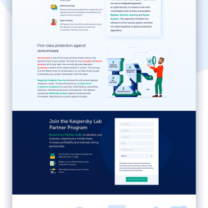 Лендинг партнерской программы. Пример