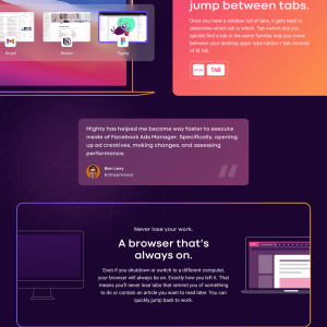 Лендинг расширение для Chrome