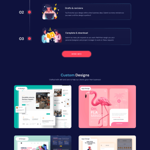 Лендинг дизайнерского агентства