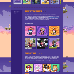 Лендинг криптоигры