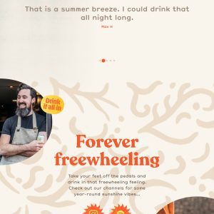 Лендинг баночного пива