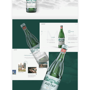 Лендинг минеральной воды. Пример